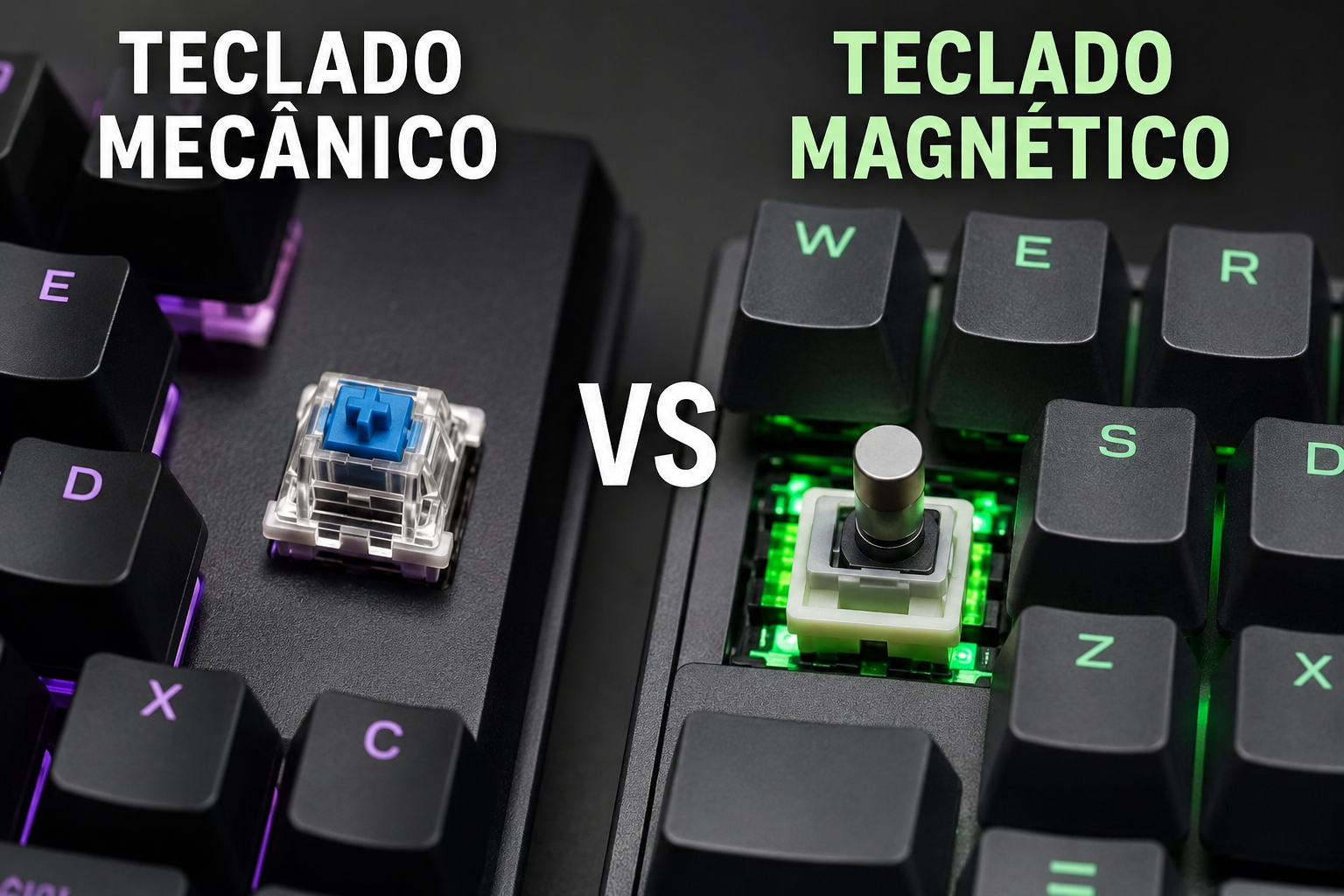 Teclado Mecânico vs Teclado Magnético: Qual é a Diferença?