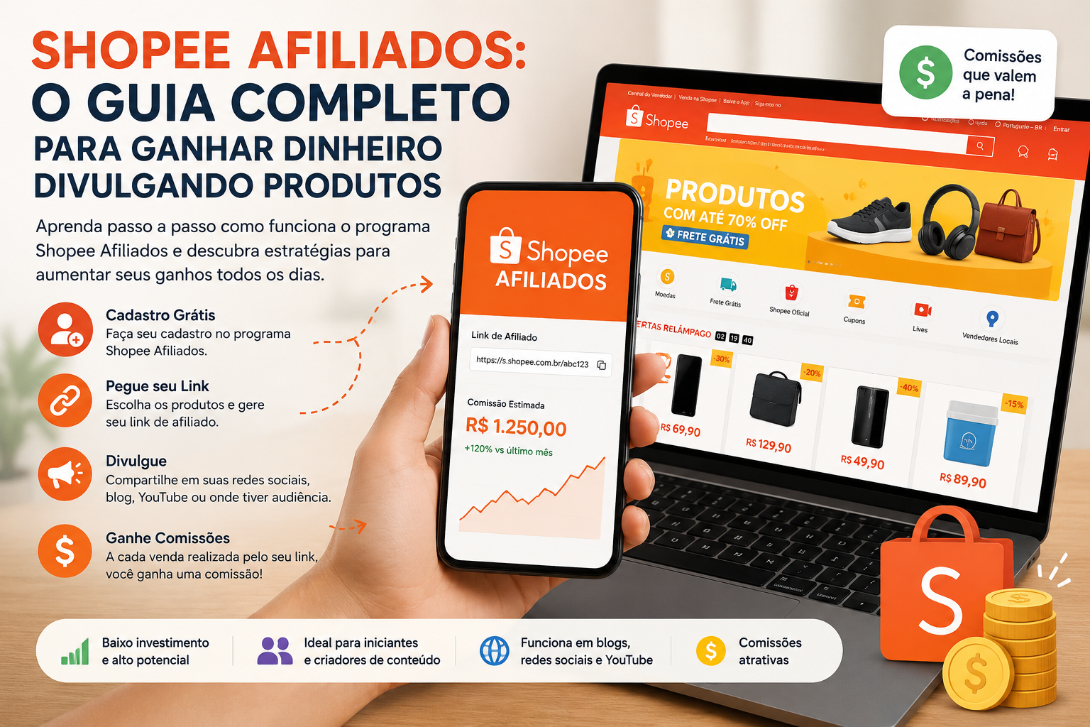 Shopee Afiliados: Como Funciona e Como Ganhar Dinheiro em 2026
